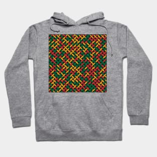 Weave Pattern (Rasta Colours) Hoodie